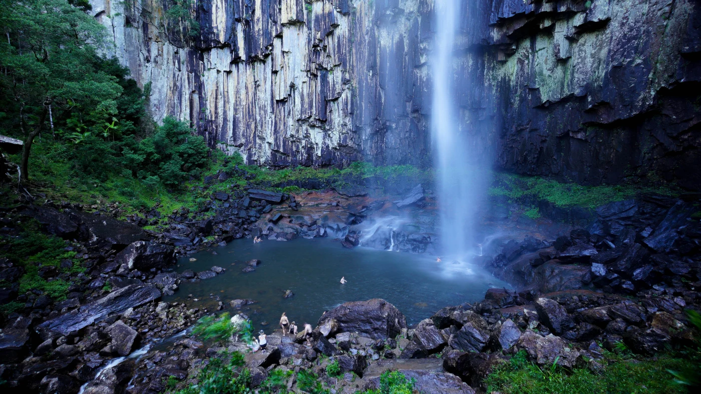 The base of Minyon Falls