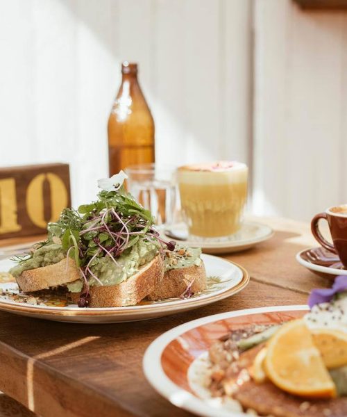 Two Breakfast Options from Folk on a Table