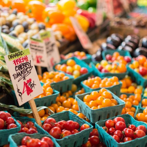 Cherry tomatoes at a byron bay market