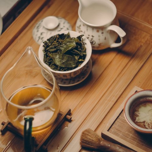 Teapots from a tea ceremony in Byron Bay